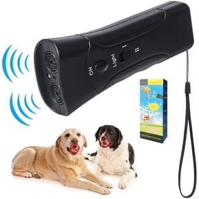Pet Gentle Anti Barking Device, Ultrasonic Anti Dog Barking Control Device Trainer, Led Flashlight Double Head Dog Double Horn Dog Training Dog Barking Device, for All Dogs