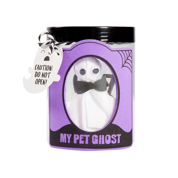 Pet Ghost in Jar Craft Kit - Makes 6, Craft Kits, Halloween, 6 Pieces