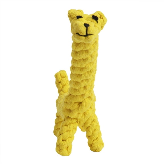 Pet Giraffe Rope Toy For Dogs And Cats, Durable Chew Toy With Knots For Teeth Cleaning, Interactive Play For Puppies And Kittens, Indoor Outdoor Use
