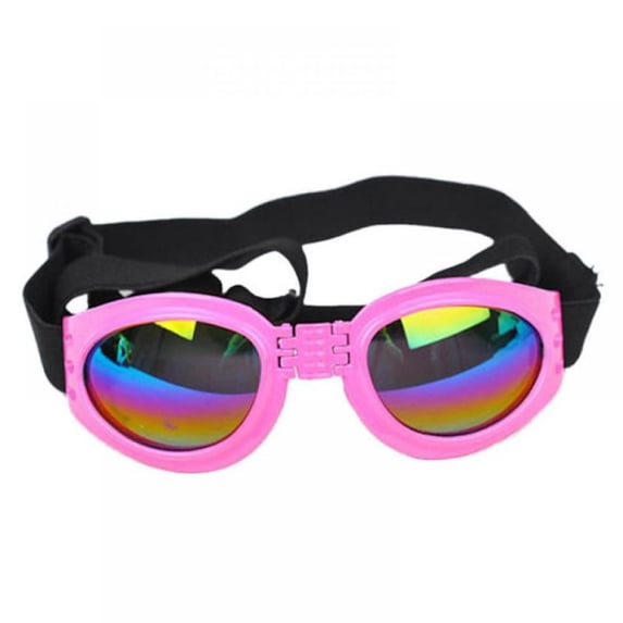 Pet Glasses,Cool Doggy Puppy Sunglasses,UV Protection Waterproof Windproof Eyewear,Adjustable Strap Pet Anti-Fog Glasses