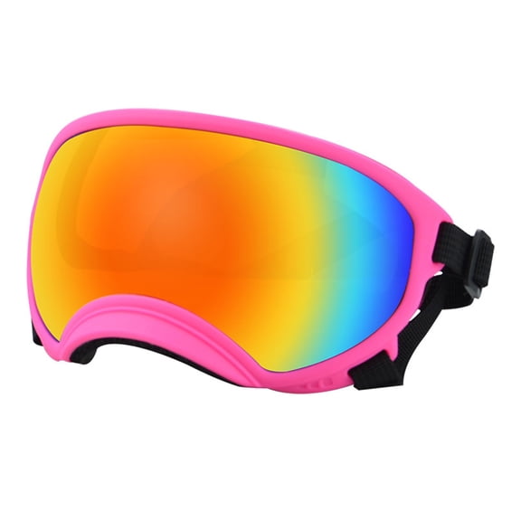 Pet Glasses for Protective Dog Eyewear with Ski Goggle Style for Golden and Medium to Large Dogs Pet Goggles for Eye Comfortable Fit and Clear View, 18 cmx8 cm, Color A
