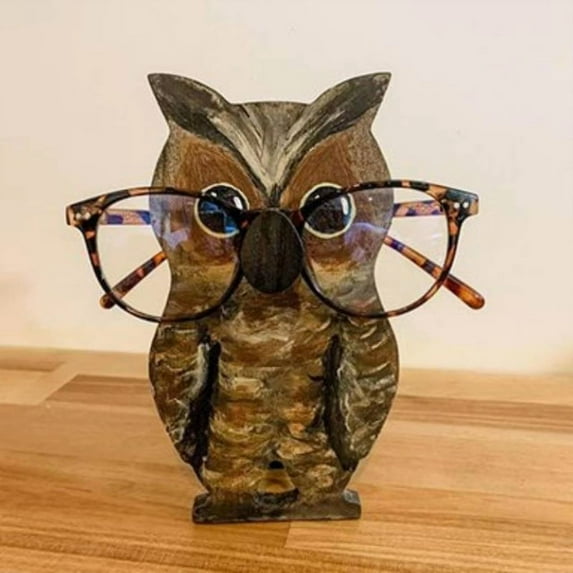 Pet Glasses Stand Holder for Nightstand,Spectacle Holder Sunglasses Display Rack,Creative Animal Shape Glasses Stand for Home Office Desk Decor Accessories (Owl)