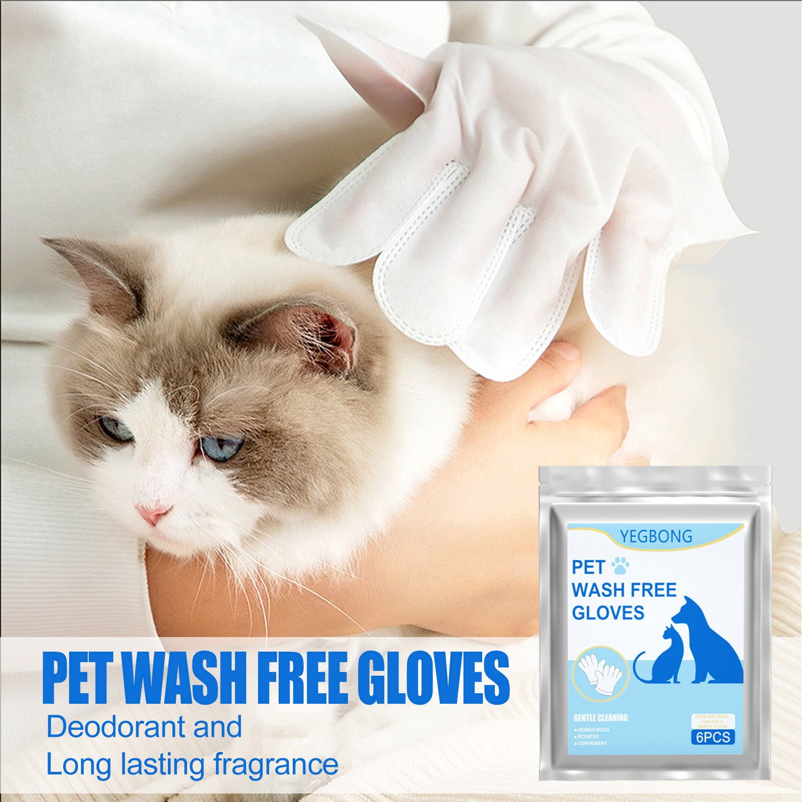 Pet Gloves For Cats And Dogs Bathing And Grooming Easy To Use Just