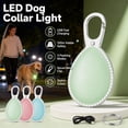 thumbnail image 1 of Pet Glow Pendant for Dog Collar, USB Rechargeable Safety Light for Night Walks, 3 Mode LED Beacon for Pets with Carabiner, 1 of 9