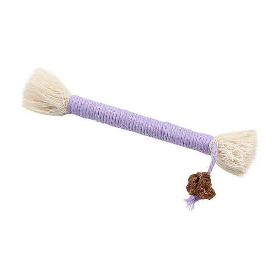 Pet Gnawing And Grinding Toy, Hand Wrapped Durable Chew Toy With Interactive Dual End Brush-Like Structure For Long-Lasting Use, Ideal For Satisfying Pet Chewing Instincts And