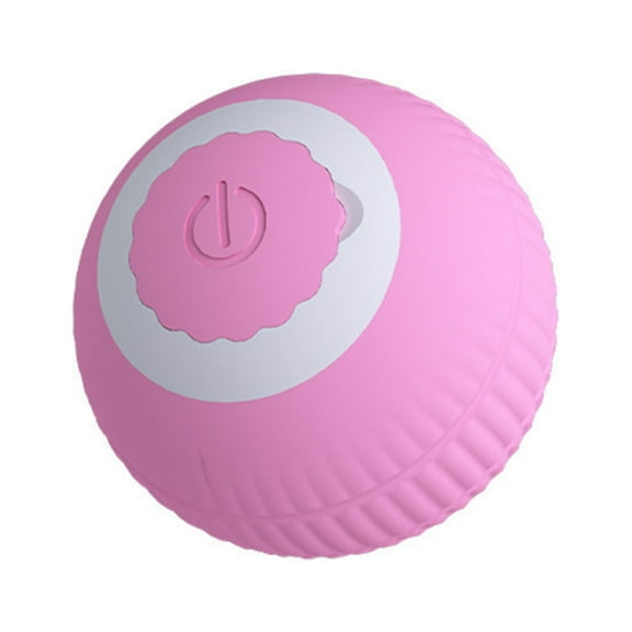 Pet Gravity Rolling Jump Ball Diameter 1.61" - Cat Hunting Interactive Toy (Pink/A)