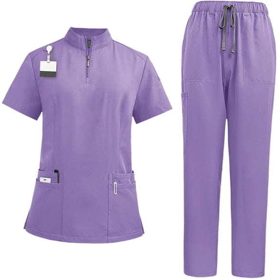 Pet Groomer Beauty Salon SPA Cosmetology Scrub Set Soft Top and Joggers Pant Professional Uniform Outfit