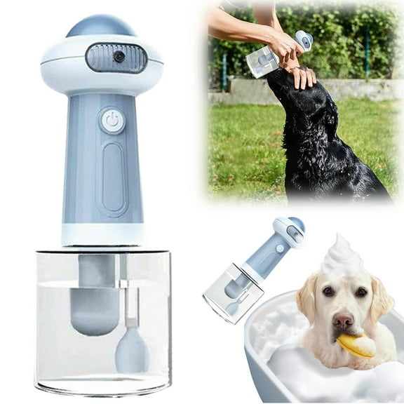 Pet Grooming Bath Foam for Efficient Foaming Shower Gel Dispenser for Cats and Dogs Second Generation Indoor Outdoor Use