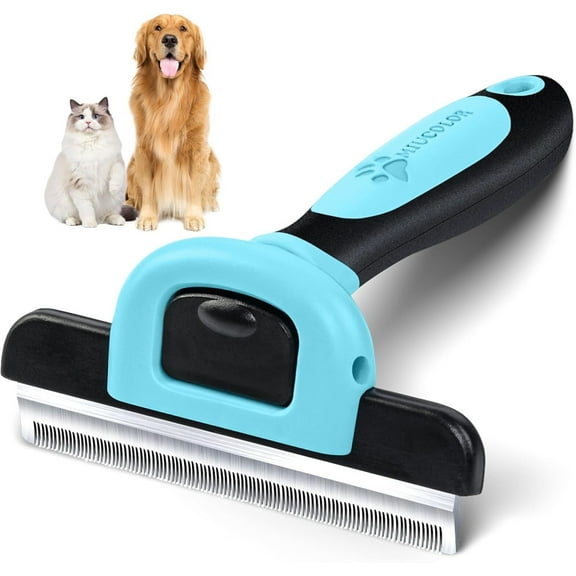 Pet Grooming Brush, Deshedding Tool for Dogs Cats, Effectively Reduces Shedding