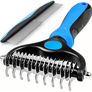 Buy Pet Dog Cat Hair Fur Shedding Trimmer Grooming Rake Comb Tool Trimmer  Grooming Comb Brush Comb Rake Hair Shedding Flea For Pet Cat Dog Pet Single  Row Needle Comb (Black, as