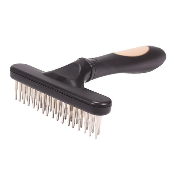 Pet Grooming Brush Shedding And Dematting Undercoat Rake Comb For Dogs And Cats Extra Wide Blue