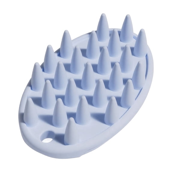 Pet Grooming Brush TPR Large Size 1 Pack Light Blue Deshedding Massage Brush for Cats and Dogs Bathing Loosening Fur and Relaxing Muscles