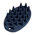 thumbnail image 1 of Pet Grooming Brush, TPR Large Size Navy Blue 1 Pack Shedding Bathing Brush for Cats and Dogs, Dual Use for Deshedding Loose Fur and Massage During Bathing Grooming at Home, 1 of 8