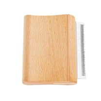 Pet Grooming Brush for Dogs Cats Horses Wooden Deshedding Tool and Detangling Comb for Hair Removal and Coat Care