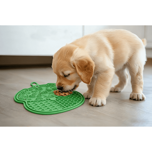 Pet Grooming Calm Lick Mat: Slow Feeder for Yogurt, Peanut Butter & Stress Relief