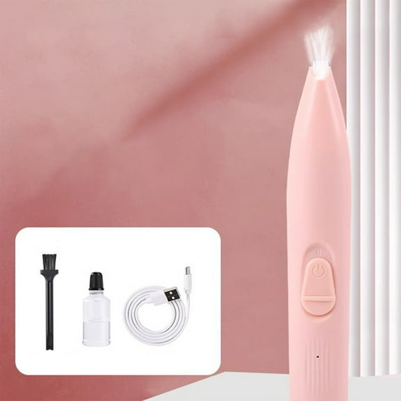 Pet Grooming Clipper Low Noise Paw Hair Trimmer with LED Light Cordless Rechargeable Dogs Cats Foot Care Kit