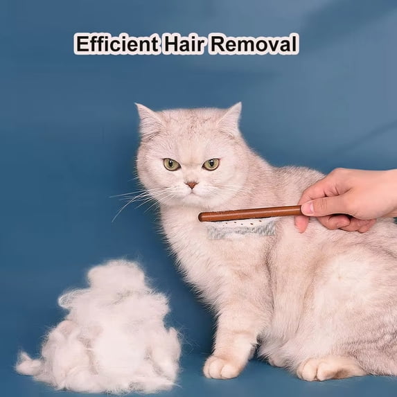 Pet Grooming Comb For Dogs And Cats Fine-Tooth Stainless Steel Flea Comb Professional Hair Removal Tool For Long Short Haired Pets Massage Brush 1PC