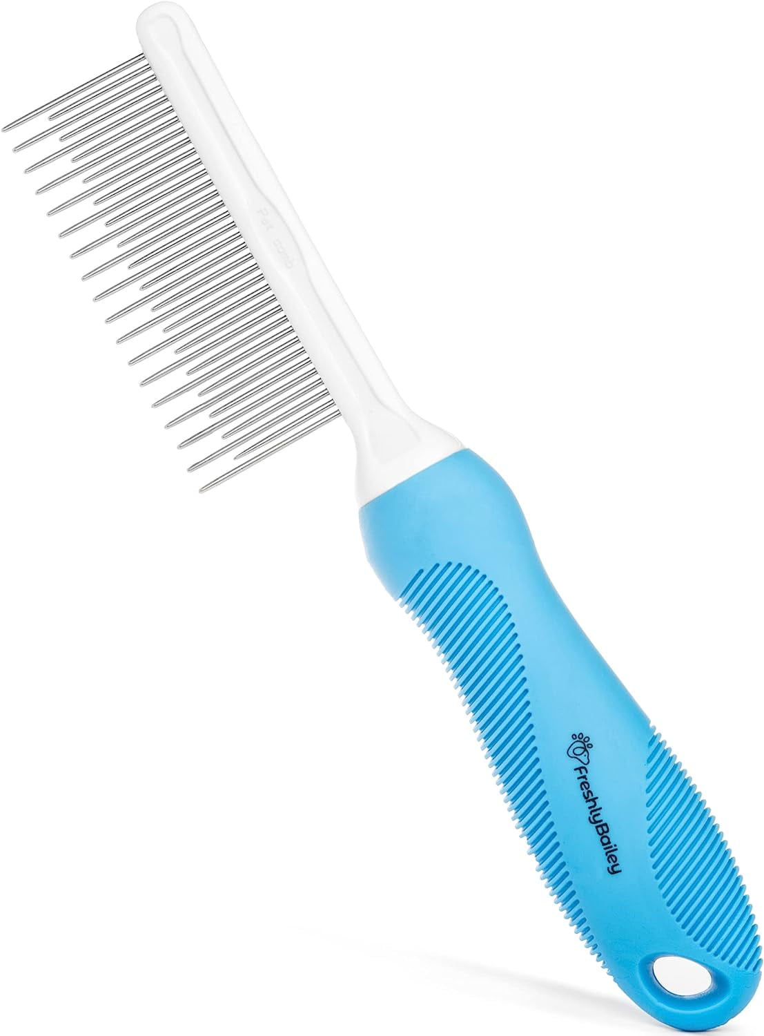 Pet Grooming Comb for Long Curly Hair Dogs Cats Detangler Brush Prevents Matted Fur Soft Undercoat Tool for Goldendoodle Poodle Mix