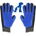 thumbnail image 1 of Pet Grooming Glove 2 PCS, Upgraded Soft Pet Hair Remover Gentle Deshedding Brush Glove Deshedding Tool for Cats Dogs -Efficient Pet Hair Remover Mitt, 1 of 8