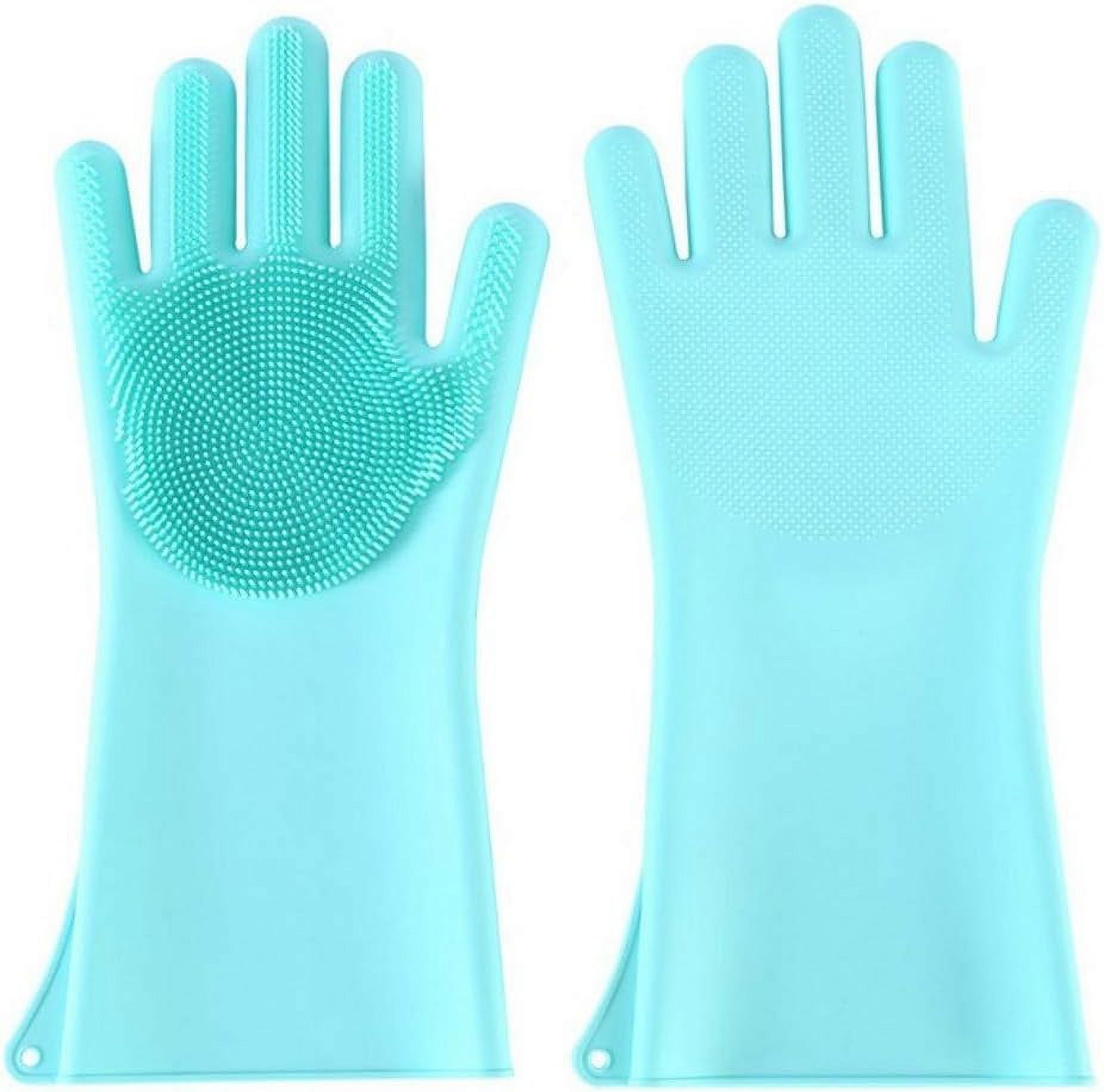 Pet Grooming Glove,Pet Cat Grooming Deshedding Brush Gloves, Cleaning
