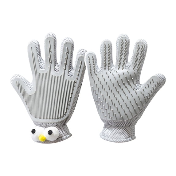 Pet Grooming Glove - Pet Hair Removal Brush for Cats & Dogs, Gentle Massage & Shedding Control Tool, Soft Bristle Grooming Mitt for Home Use, JASKFLY