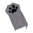 thumbnail image 1 of Pet Grooming Gloves Absorbent Coral Velvet Dog Cat Bath Towel Soft Drying Cleaning Glove for Small 6x866 Inch, 1 of 7