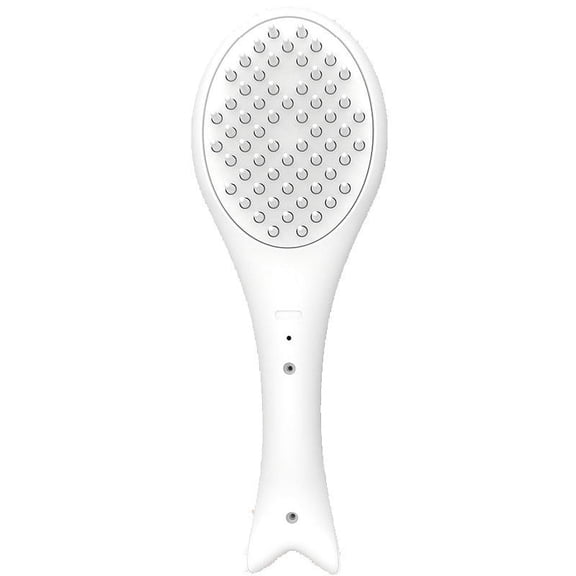 Pet Massaging Tool Easy to Remove Loose Undercoat Brush, White