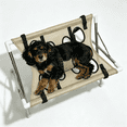 thumbnail image 1 of Pet Grooming Hammock, 8-Hole Polyester Mesh for Small Dog Cat Bath Heavy-Duty Pet Bath Stool for Small & Medium Dogs, Joint Support & Restraint, 1 of 5