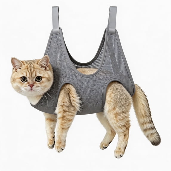 Pet Grooming Hammock for Cats Dogs, Breathable Sling for Nail Trimming and Bathing