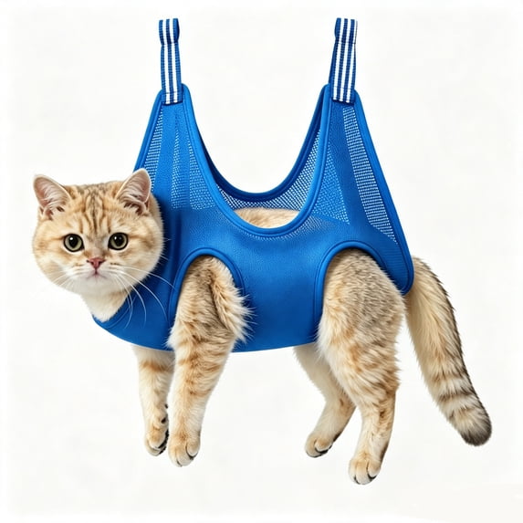 Pet Grooming Hammock for Cats Dogs, Breathable Sling for Nail Trimming and Bathing