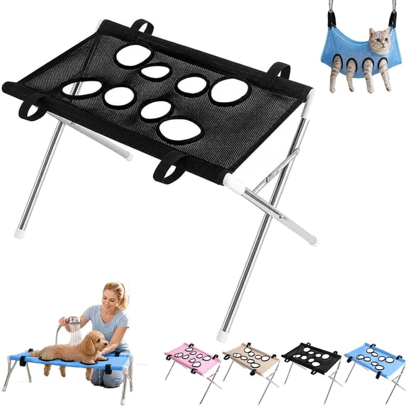 Pet Grooming Hammock,Detachable Anti-Scratch Anti-Bite Bed For Small Dogs Bathing Nail Trimming Hair Grooming Care