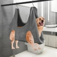 thumbnail image 1 of Pet Grooming Hammock Dog Cat Nail Clip Bag for Bathing,Nail Cutting and Ear Removal Hammock for Small Medium Dogs Cats Grooming Bag with 2 Hooks, 1 of 8