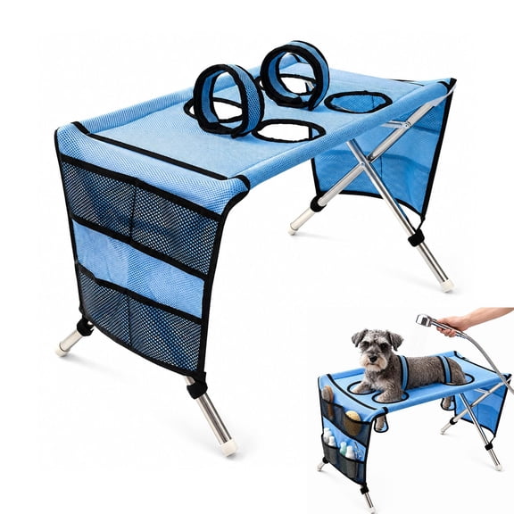 Pet Grooming Hammock For Dogs, Foldable Pet Bathing Stand Sling for Cats Small Breeds