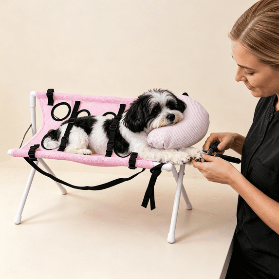 Pet Grooming Hammock For Dogs With Head Pillow, Durable Dog Grooming Sling Hammock, Perfect For Nail Trimming Bath Ear Care