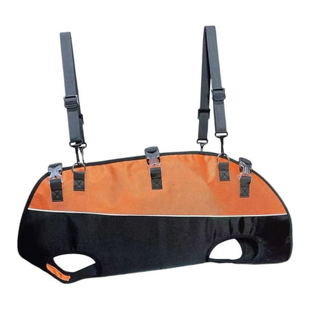 Pet Grooming Hammock Harness Adjustable Strap with Hook Puppy Cat Hammock Helper Dog Grooming for Homes Pet Bath Small Large Medium Dog Orange S