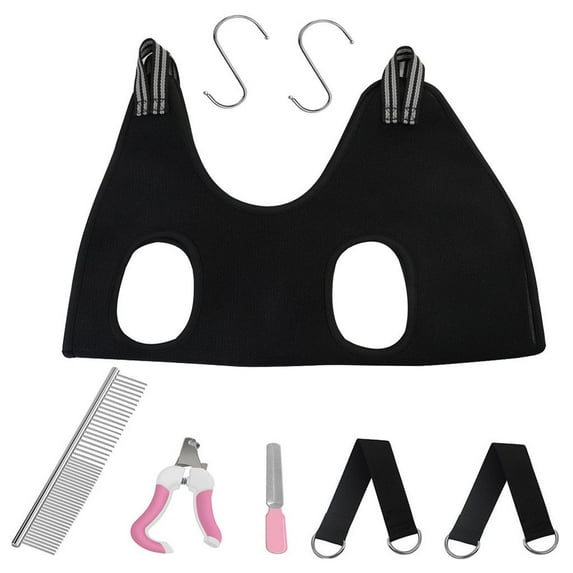 Pet Grooming Hammocks ,Restraint Bag ,with two hooks ,Hammock Helper for Small Medium Dogs Trimming ,Cat Nails Clipping Assistant ,Pet Supplies