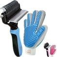 thumbnail image 1 of Pet Grooming Kit with 2 Side Grooming Brush and 2 Side Grooming Glove, 1 of 6