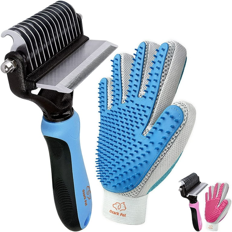 Pet Grooming Kit with Side Grooming Brush and Side Grooming