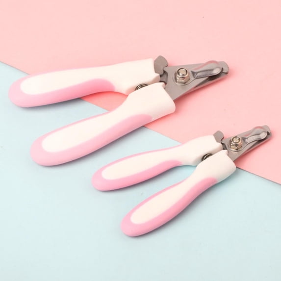 Pet Grooming Scissors & Nail Clippers Set - Dog & Cat Supplies, Pet Nail Care Accessories, Sharp Moon-Shaped Blades, Safety Shield Design, Automatic Spring Rebound, Lockable, Makeup Organizers