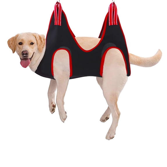 Pet Grooming Sling For Dog Nail Trimming, Hanging Helper Harness For Small Medium Large Dogs, Soft Breathable Mesh For Bathing, Clipping & Grooming, Sturdy Support With Hanging Hooks,Multicolor - M