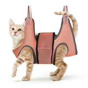 Pet Grooming Sling Harness Breathable Restraint Holder for Dog Cat Bathing Nail Trimming Grooming