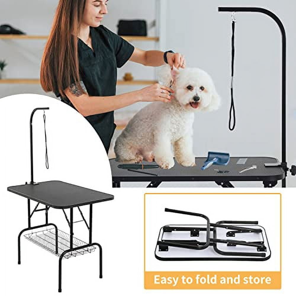 Pet Grooming Table Adjustable Dog Grooming Table Pet Bathing Station ...