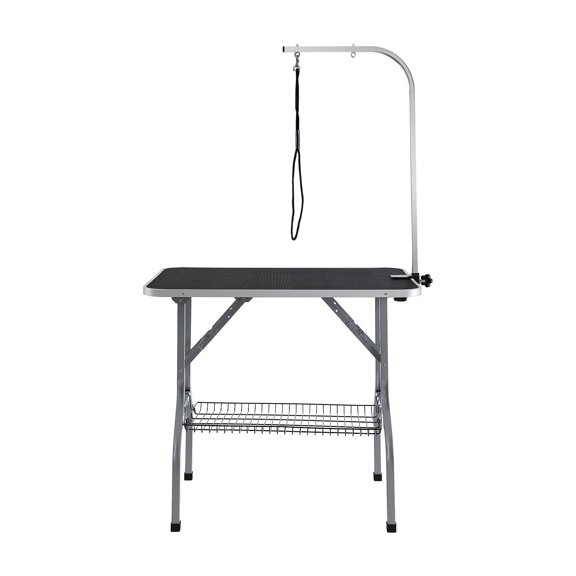 Pet Grooming Table with Clamp Foldable Dog Grooming Station 36x24 Inch Free Haunch Holder and Loop for Small Medium Dogs 330 Lbs Capacity