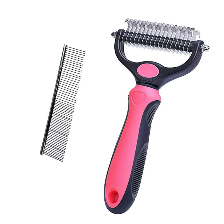 Pet Grooming Tool Sided Undercoat Rake for Cats and Dogs