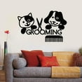 thumbnail image 1 of Pet Grooming Wall Decal Salon Groomer Beauty Cat Dog Pets Animal Vinyl Window Stickers Comb Scissors Mural Interior Decor 57x36cm, 1 of 4