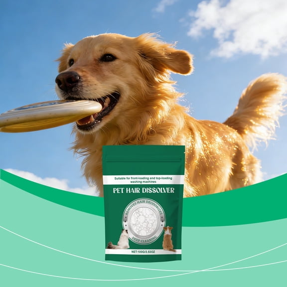 Pet Hair Dissolving Agent, 100G, Suitable For Household Clothes Stain Removal And Washing Machine Cleaning, Dissolves Pet Hair For Daily Use At Home