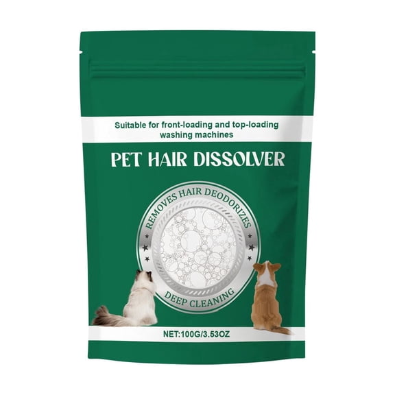 Pet Hair Dissolving Laundry Detergent for Cats and Dogs Stain Remover Cleaning Solution Plastic Container