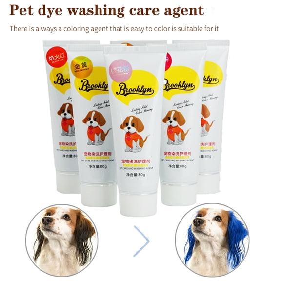 Pet Hair Dye, Semi Permanent Hair Dye for Dog, Safe and Non Toxic, Supplies for Home Dog Grooming