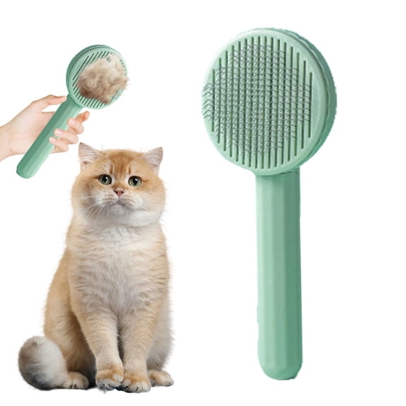 Pet Hair Grooming Brush for Cats and Dogs Shedding Comb Cleaner Deshedding Tool for Short or Long Haired Pets