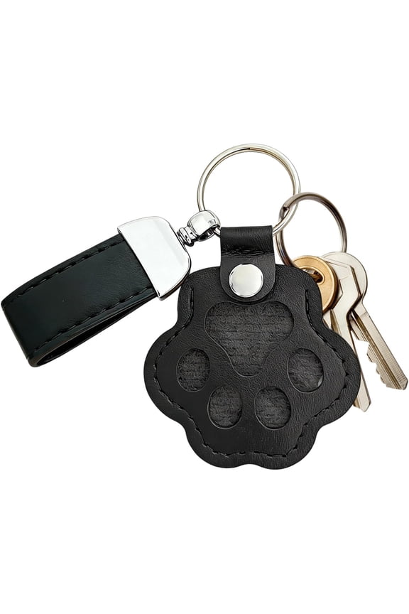 Pet Hair Keepsake Keychain, PU Leather, Mini Container, for Cats Dogs